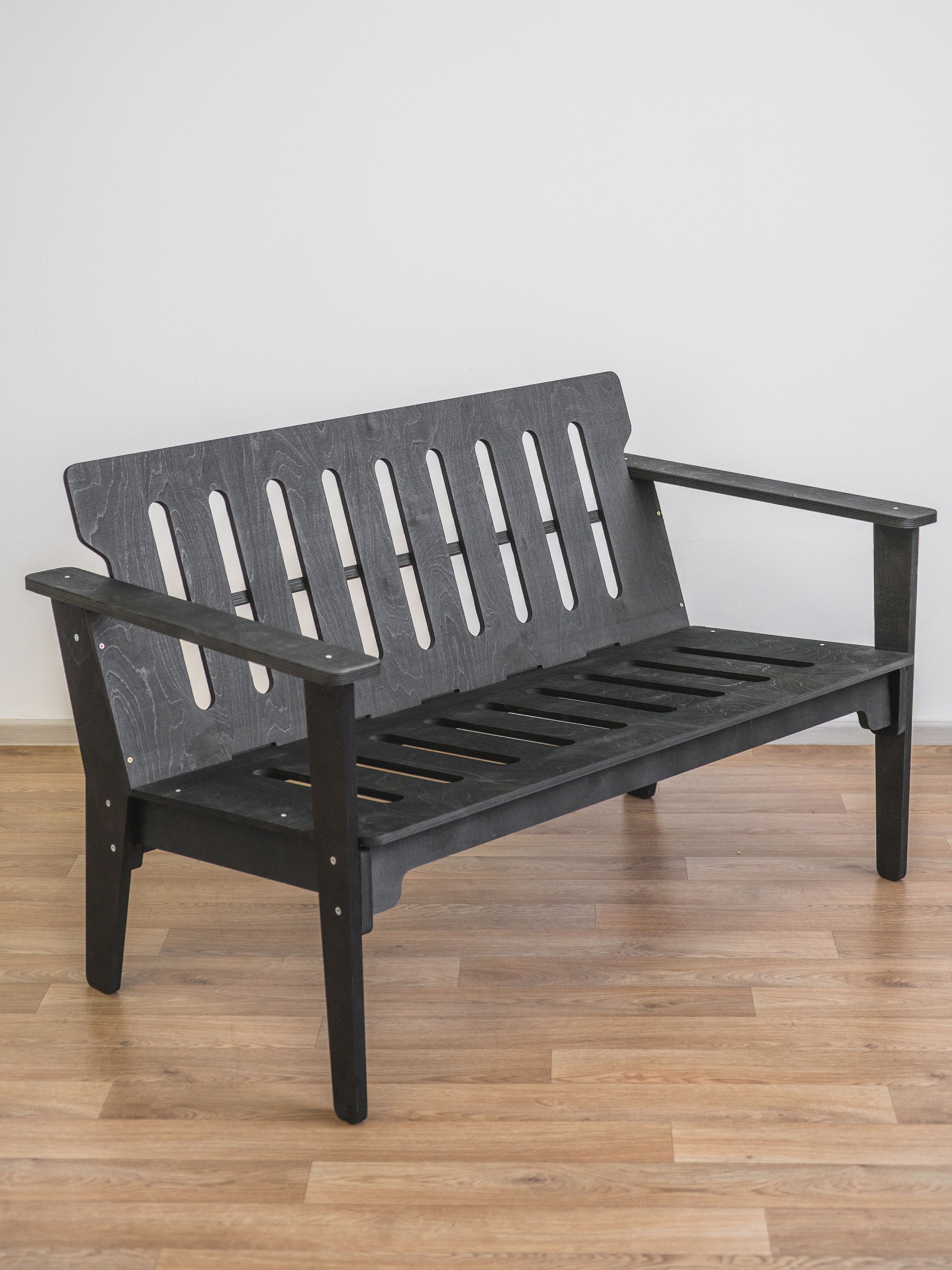 Диван садовый (пропитка венге)